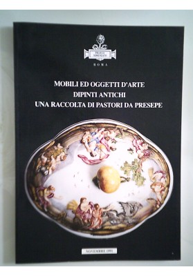 SEMENZATO Roma Novembre 1991 ASTA PASTORI DA PRESEPE, MOBILI, CERAMICHE