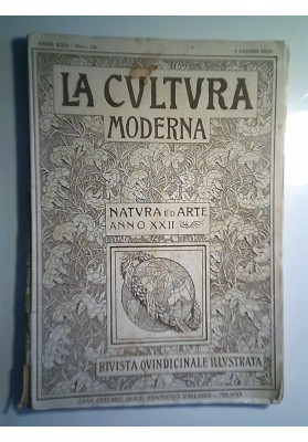 LA CULTURA MODERNA Anno XXII Numero 13 1 Giugno 1913
