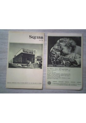 Cartoncini Pubblicitari "SQUIBB" 1959