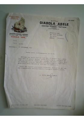 DITA GIAROLA ABELE Industria Liquori e Sciroppi MONTICELLI D'ONGINA 1967
