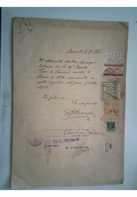 COMUNE DI ROMA Servizi Demografici 15 Giugno 1935 Anno XIII