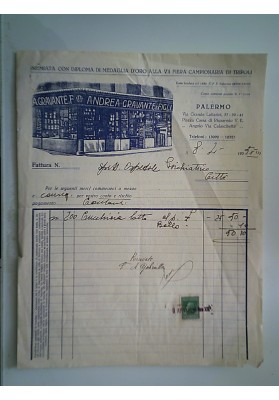 A. GRAVANTE & FIGLI PALERMO 8 Aprile 1935
