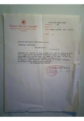 CROCE ROSSA ITALIANA ISPETTORATO PROVINCIALE INFERMIERE VOLONTARIE VARESE 1961
