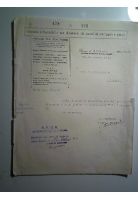 RIFUGIO PER MINORENNI Roma 7 Febbraio 1930 - VIII