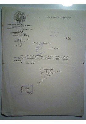 UNIONE ITALIANA DI ASSISTENZA ALL'INFANZIA Roma 4 Febbraio 1930 - VIII