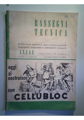 RASSEGNA TECNICA A.N.I.A.I. Anno XIX n.° 12 Dicembre 1965