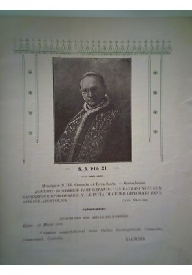 A SUA ECCELLENZA MONS. IGINO NUTI NELLA FAUSTA RICORRENZA DELLA SUA CONSACRAZIONE EPISTOLARE IN GERUSALEMME
