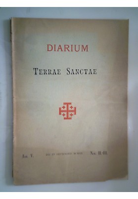 DIARIUM TERRAE SANCTAE An. V. Die XV Septembris MCMXII Num. I - II