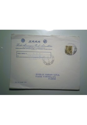 Busta Viaggiata "S.A.R.A. Società Assicurazioni Rischi Automobilistici" 1967