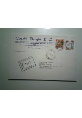 Busta Viaggiata "Cocchi Borghi & C. SAN GIOVANNI IN PERSICETO" 1981