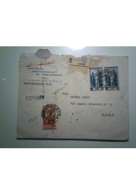 Busta Viaggiata "GAMMA Officine Meccaniche di Precisione ROMA" 1954