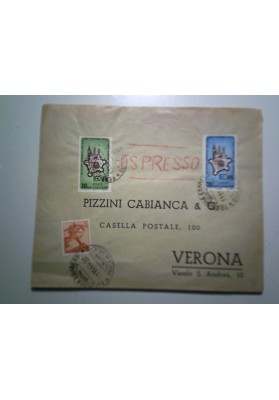 Busta Viaggiata "PIZZINI CABIANCA & C. VERONA" 1964