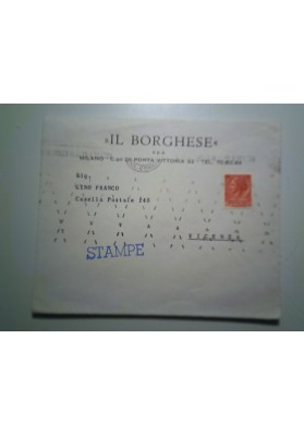 Busta Viaggiata "IL BORGHESE MILANO" 1962