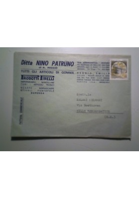 Busta Viaggiata "Ditta NINO PATRUNO PRODOTTI PIRELLI - REGGIO EMILIA" 1983
