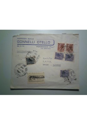 Busta Viaggiata "IMPRESA EDILE GONELLI OTELLO PONSACCO ( Pisa )" 1970