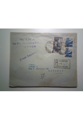 Busta Viaggiata "WINAC GENOA" 1950
