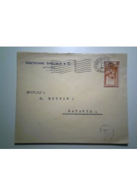 Busta Viaggiata "DESTEFANO SPECIALE & C. MESSINA" 1953
