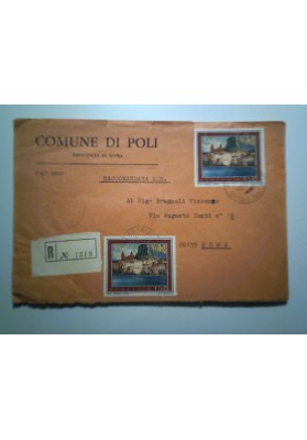 Busta Viaggiata "COMUNE DI POLI - PROVINCIA DI ROMA" 1975