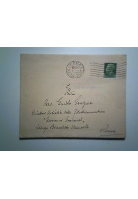 Busta Viaggiata "CROCE ROSSA ITALIANA IL SEGRETARIO PARTICOLARE DEL PRESIDENTE GENERALE" 1934