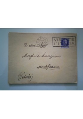 Busta Viaggiata da Roma a Montefiascone con Erinofili Tubercolosi 1937