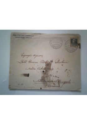Busta Viaggiata "Dott. PIETRO CARDELLI CASTELLAMMARE ADRIATICO" 1928