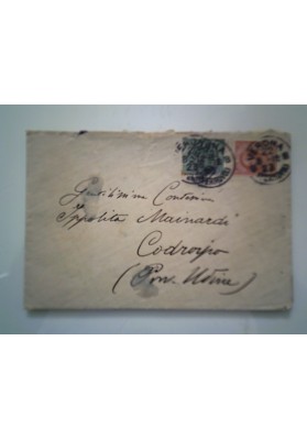 Busta Viaggiata per Coidropo ( Udine ) "ARMA DI ARTIGLIERIA" 1923