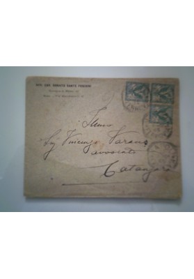 Busta Viaggiata "AVV. CAV. DONATO DANTE FOSCHINI NAPOLI" 1905