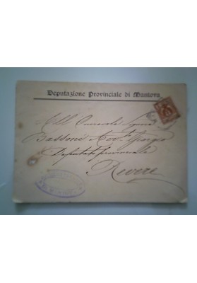Busta Viaggiata "DEPUTAZIONE PROVINCIALE DI MANTOVA"  1903