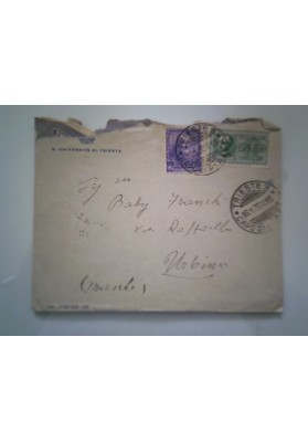 Busta Viaggiata "R. UNIVERSITA' DI TRIESTE" 1939