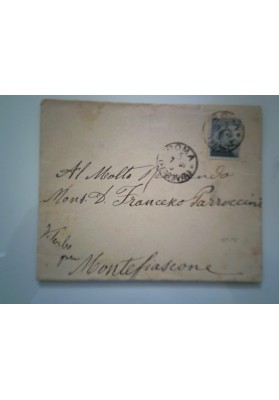 Busta Viaggiata da Roma a Montefiascone "Mons. Francesco Parrocini" 1918