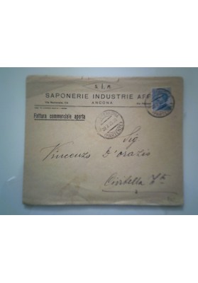 Busta Viaggiata "S.I.A. SAPONERIE INDUSTRIE AFFINI ANCONA" 1923