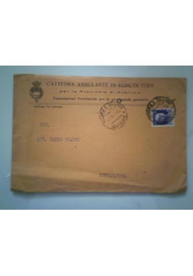 Busta Viaggiata "Cattedra Ambulante di Agricoltura per la Prov. di Avellino" 1932