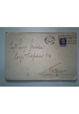 Busta Viaggiata "BANCO DI SICILIA DIREZIONE" 1938