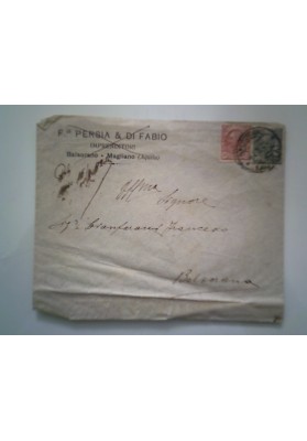 Busta Viaggiata "F.lli PERSIA & DI FABIO IMPRENDITORI Balsorano - Magliano ( Aquila )" 1916