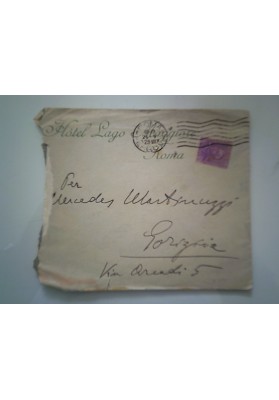 Busta Viaggiata "Hotel Lago Maggiore Roma" 1929
