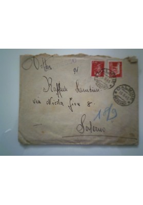 Busta Viaggiata da Dalmine a Salerno - Luogotenenza 1945