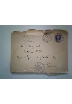 Busta Viaggiata da Meldola ( Forlì ) a Roma "S.A.S.I.B." CENSURATA 1940