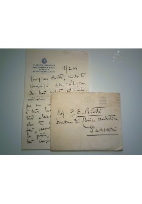 Busta Viaggiata "R. CLINICA OCUISTICA DELL'UNIVERSITA' DI PISA" 1943