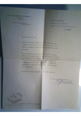 Busta Viaggiata "SOC. ITAL PRODOTTI SCHERING MILANO" 1942