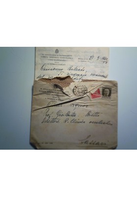 Busta Viaggiata "CLINICA OSTETRICO GINECOLOGICA R. UNIVERSITA' DI MILANO" 1942