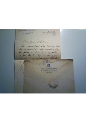 Busta Viaggiata "CLINICA OCULISTICA R. UNIVERSITA' DI PAVIA DIRETTORE" 1942