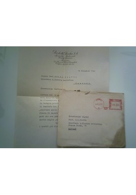 Busta Viaggiata "PRODOTTI ROCHE MILANO" Annullo a Targhetta Rosso 1942
