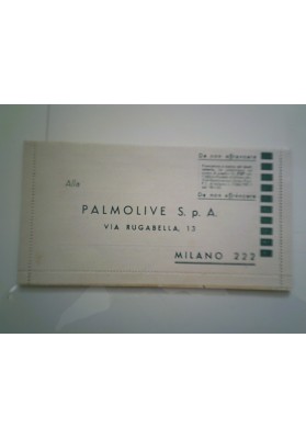 Biglietto Postale Pubblicitario "PALMOLIVE" Franchigia 1952