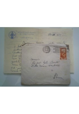 Busta Viaggiata "ISTITUTO DI CLINICA OCULISTICA DELLA UNIVERSITA' DI FIRENZE" 1952