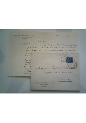 Busta Viaggiata "Prof. Dott. EUGENIO FILIPPO GABARDI MEDICO OCULISTA" 1948