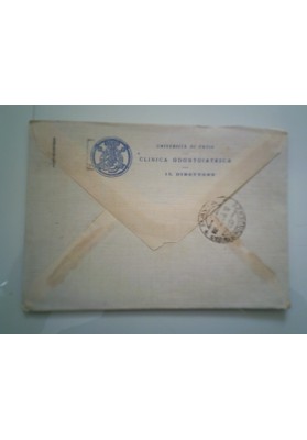 Busta Viaggiata "UNIVERSITA' DI PAVIA CLINICA ODONTOIATRICA IL DIRETTORE" 1948