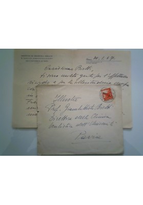 Busta Viaggiata "ISTITUTO DI MEDICINA LEGALE UNIVERSITA' DI ROMA" 1947