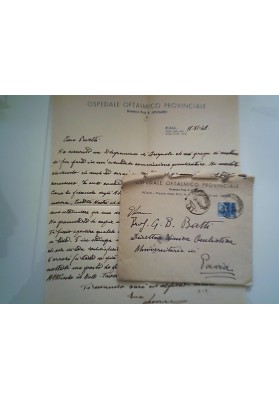 Busta Viaggiata "OSPEDALE OFTALMICO ROMA" 1948
