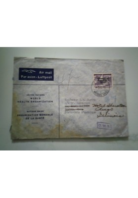 Busta Viaggiata "ORGANIZZAZIONE MONDIALE DELLA SANITA' O.M.S." 1952