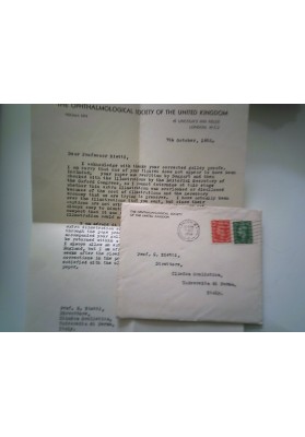 Busta Viaggiata "THE OPHTALMOLOGIC SOCIETY 0F UNITED KINGDOM" 1952